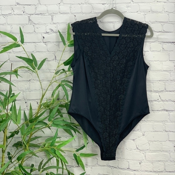 Mel Lyn Lingerie Other - Mel Lyn Lingerie Black w/ Lace Detail Body Suit